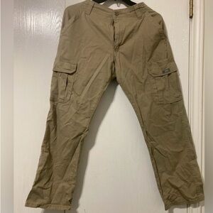 Wrangler - Mens Relaxed Fit Khaki Beige Utility Cargo Pants
Workwear -Size 34x30